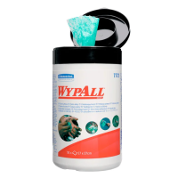 Протирочные салфетки Kimberly-Clark WypAll с центральной вытяжкой, в тубе, 50 листов, 27х27см, зеленые, 7772