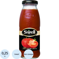 Сок SWELL томатный 0.25л х 8шт