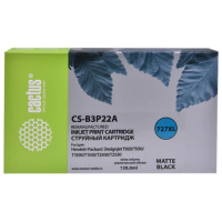 Картридж струйный CACTUS (CS-B3P22A) для HP DesignJet T920/T1500/T2530, черный матовый, 130 мл