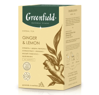 Чай Greenfield Natural Tisane Lemon & Ginger (Лемон Джинджер), 20 пакетиков