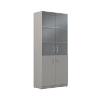 Шкаф высокий Skyland Simple SR-5W.2, серый, 770х375х1815мм