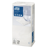 Салфетки бумажные Tellus (tork) Advanced 24х24см, 200шт, 2 слоя, белые, 477534