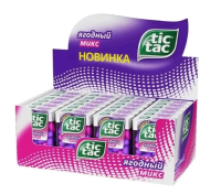 Драже Tic Tac Ягодный микс со вкусом малины и голубики освежающее, 16г x 24 шт