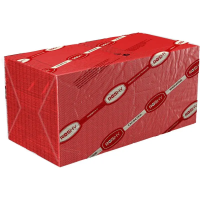 Салфетки бумажные Roshy 24х24см, 250шт, 2 слоя, красные
