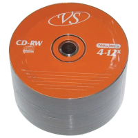 Диск CD-RW Vs 700Mb, 4-12x, Bulk, 50шт/уп