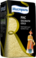 Рис Мистраль Басмати Gold пропаренный, 500г