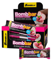 Батончик Bombbar малиновый сорбет, 40г x 30 шт