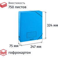 Архивная папка на резинках Attache ассорти, А4, до 500 листов, 220г/м2
