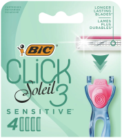 Сменные кассеты для женской бритвы BIC Click 3 Soleil для чувствительной кожи, 4 шт