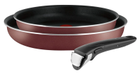 Набор сковород Tefal Red Ingenio 5 с ручкой 22см, 26см