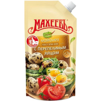 Майонез Махеевъ С перепелиным яйцом, 190г, 67%, дой-пак