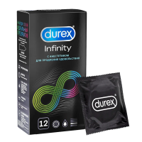Презервативы Durex Infinity с анестетиком для продления удовольствия, 12шт