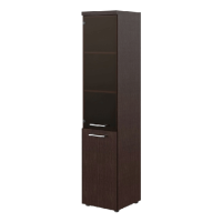 Шкаф-колонка высокий Skyland Torr-Z THC 42.2, венге магия, 430х452х1968мм, комбинированный, левый, с топом