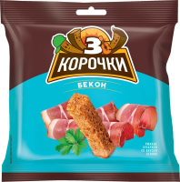 Сухарики 3 корочки бекон, 100г