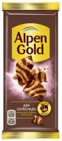 Шоколад Alpen Gold Два шоколада, 80г