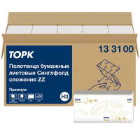 Бумажные полотенца Tellus (tork) Premium H3, 2 слоя, V-сложение, 200лист, белые, 133100