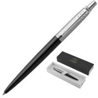 Шариковые ручки класса Люкс Parker Jotter Essential M, черный/серебристый корпус, 1953184