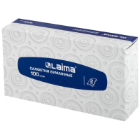 Косметические салфетки Laima 100шт, 20х20см, 2 слоя
