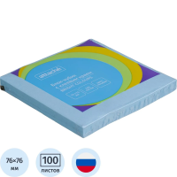 Стикеры Attache Bright colours голубой, 76х76мм, 100 листов