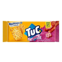 Крекеры Tuc Original копченые колбаски, 100г