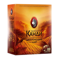 Чай Принцесса Канди Цейлон, черный, 100 пакетиков