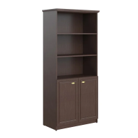 Шкаф высокий Skyland Raut RHC 89.5, венге магия, 922х466х2023мм, с глухими малыми дверьми
