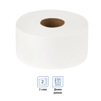 Туалетная бумага Officeclean Premium 2 слоя, 12 рулонов, 200 м, белая