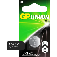 Батарейка Gp Lithium CR1620, литиевая, 1шт/уп