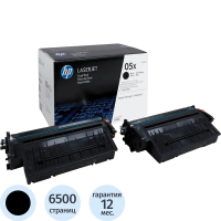 Картридж лазерный Hp CE505XD, черный, 2шт/уп