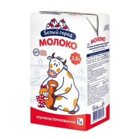 Молоко Белый Город 3.2%, 1л, ультрапастеризованное