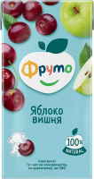 Нектар детский ФрутоНяня Фруто Яблоко и вишня, 500мл
