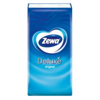 Платочки бумажные носовые Zewa Deluxe 3 слоя, 10 листов