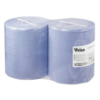 Протирочная бумага Veiro Professional Comfort, 2 рулона, 1000 листов, 33х35 см,  синяя, W202