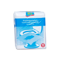 Индивидуальные покрытия на унитаз Aro, 1/4 сложения, 10 листов
