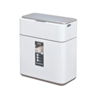 Мусорное ведро Eko 8л, белое, сенсорное, перезаряжаемое, EK9240 RP-8L-MW