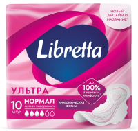 Прокладки Libretta Ultra Normal мягкая поверхность, 10шт