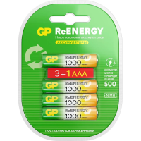 Аккумулятор Gp AAA (HR03), 930 mAh, Ni-Mh, 4шт/уп