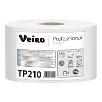 Туалетная бумага Veiro Professional Comfort с центральной вытяжкой, 2 слоя, 215м, белая, ТР210