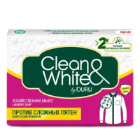 Мыло хозяйственное Duru Clean and White, 120г, против пятен