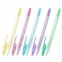 Шариковая ручка Brauberg Ultra Pastel синяя, 0.35мм, корпус ассорти