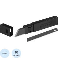 Лезвие запасное для ножей OLFA BLACK MAX (LBB-1OB) 18мм, 10шт./уп.футляр