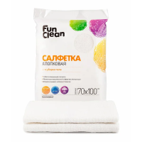 Тряпка для мытья пола Fun Clean 70х100см, белая, хлопок