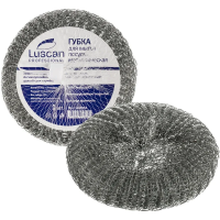Губка-мочалка спираль Luscan Professional металлич 110х110х45 мм 60г 1шт/уп