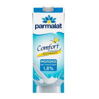 Молоко Parmalat Comfort БЕЗЛАКТОЗНОЕ 1.8%, 1л, ультрапастеризованное