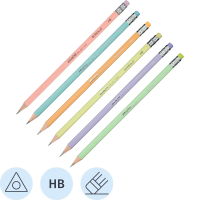 Карандаш чернографитный Attache Selection Borealis HB, с ласт,в асс