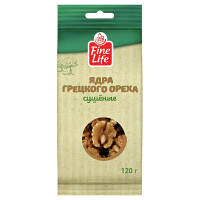 Fine Life Орех грецкий очищенный сушеный, 120г