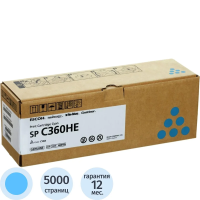 Тонер-картридж Ricoh SP C360HE (408185) гол.пов.емк. для SP C360D/C360S