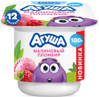 Творог Агуша малиновый 3.9%, 100г