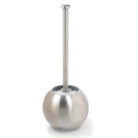 Ершик туалетный Laima Modern с подставкой в форме шара, матовый, d=14.5см, 36см