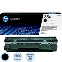 Картридж лазерный Hp CB435A, черный